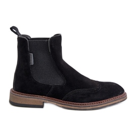 Suede Men's Chelsea Boots Big Star OO174192 Black