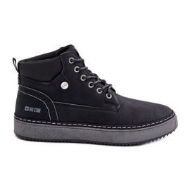 Big Star Men's Lace-Up Boots OO174559 Hi-Poly System Black