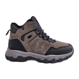 News Men's Insulated Lace-Up Trekking Shoes Gray Zerista grey