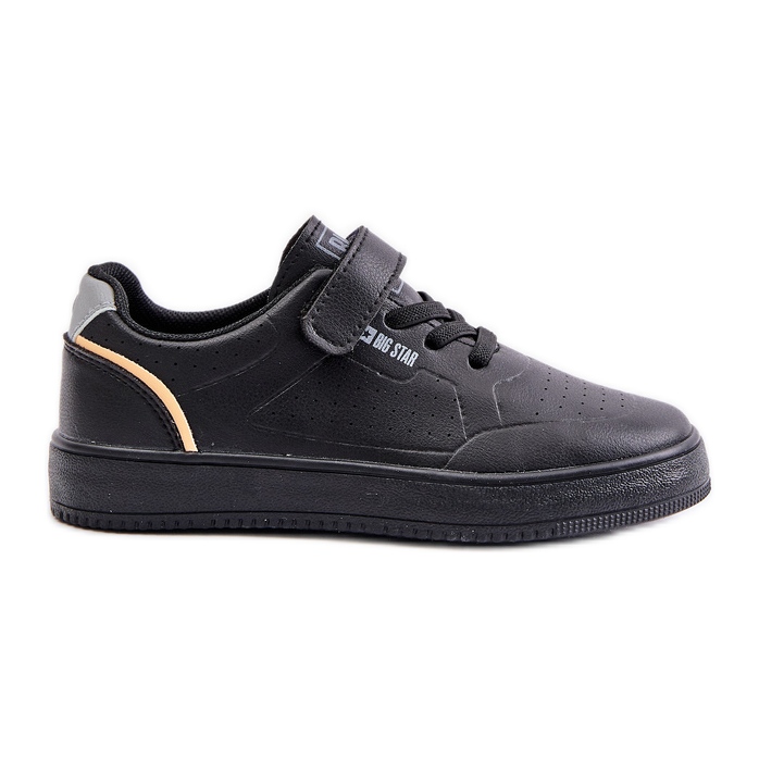 Children's Sneakers Made of Eco Leather With Velcro Big Star OO374004 Black