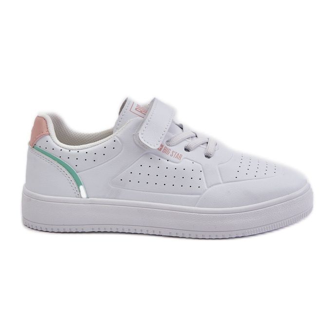 Children's Sneakers Made of Eco Leather With Velcro Big Star OO374005 White Children's Sneakers Made of Eco Leather With Velcro Big Star OO374005 White
