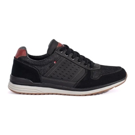 Vico Black men's lace-up sports shoes Vico Black men's lace-up sports shoes