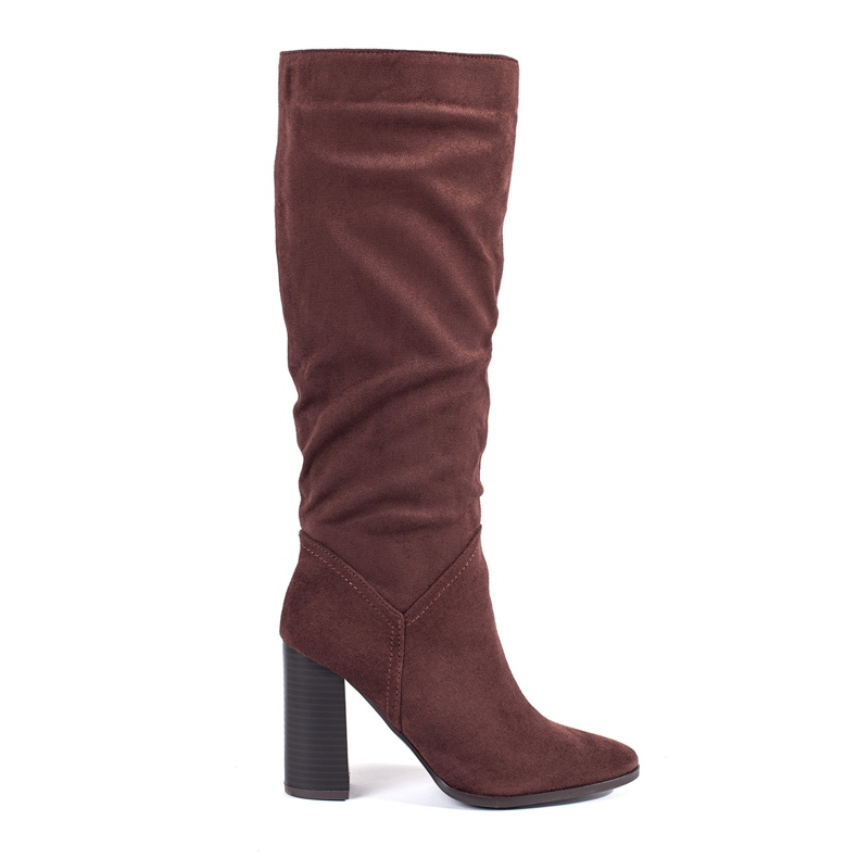 Brown suede women's over-the-knee high-heeled boots Brown suede women's over-the-knee high-heeled boots