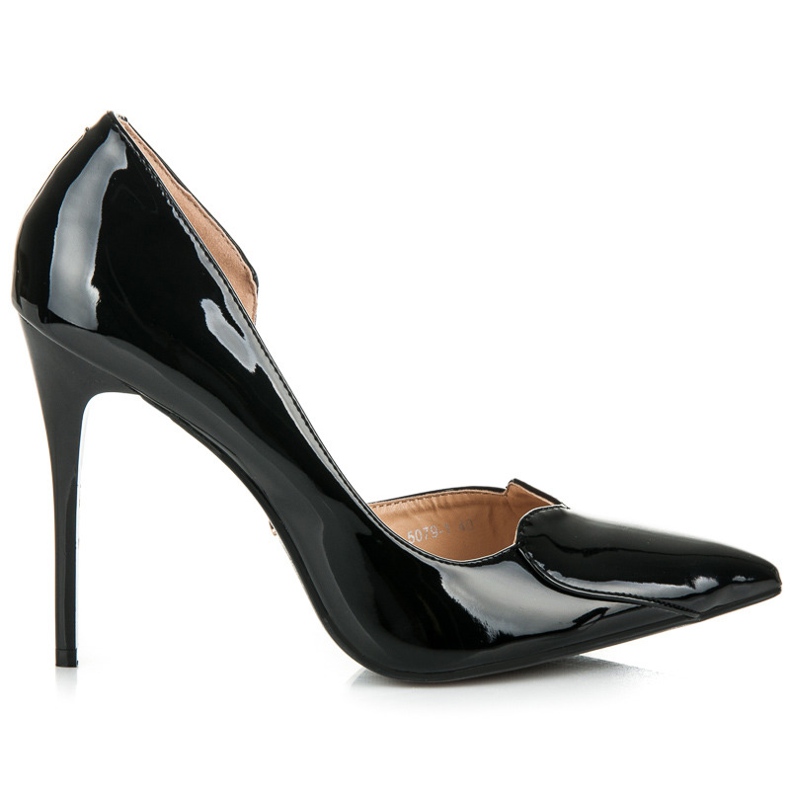 Vices Black sweetheart heels