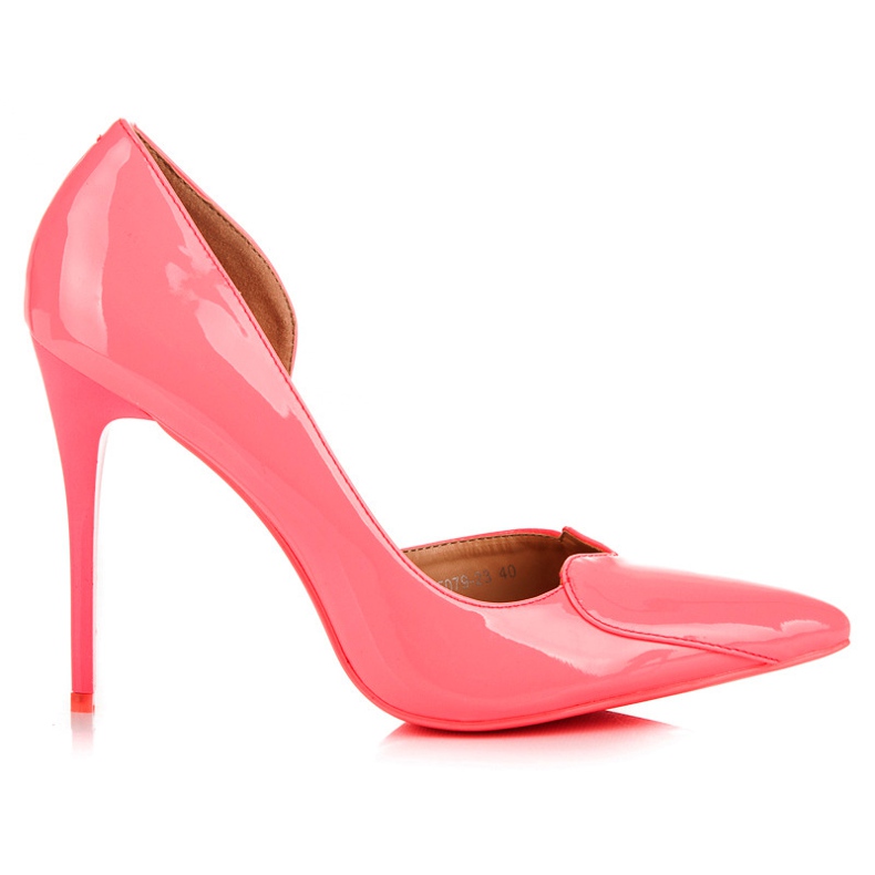 Vices Neon sweetheart heels pink
