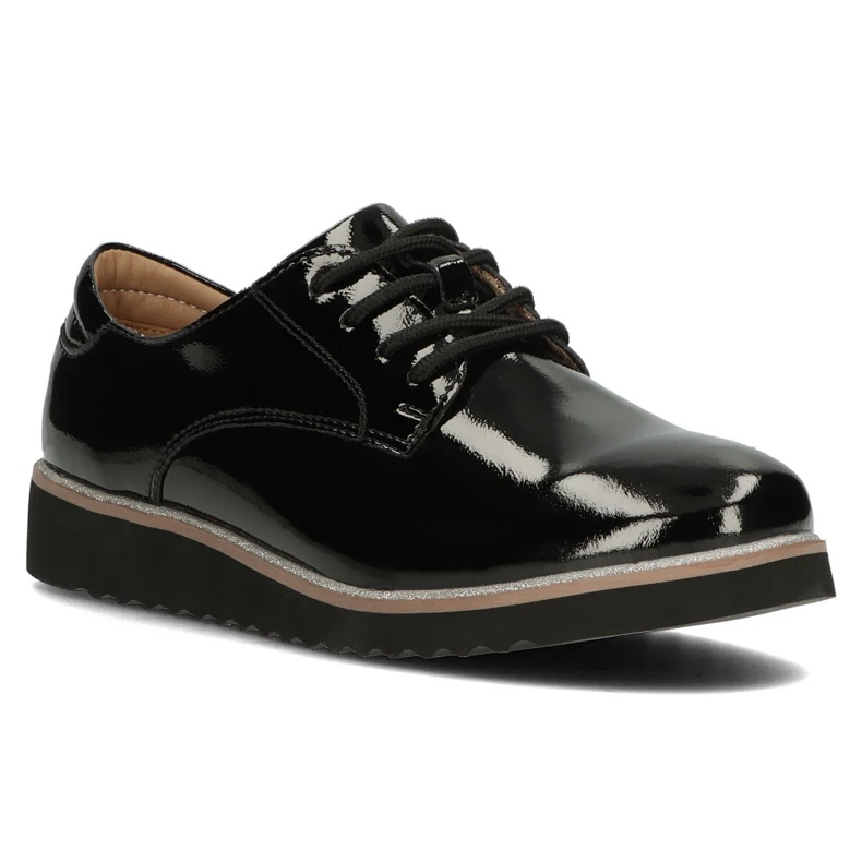 Filippo DP1514/24 Bk leather shoes, black