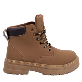 Kellers Coffee women's timber boots brown