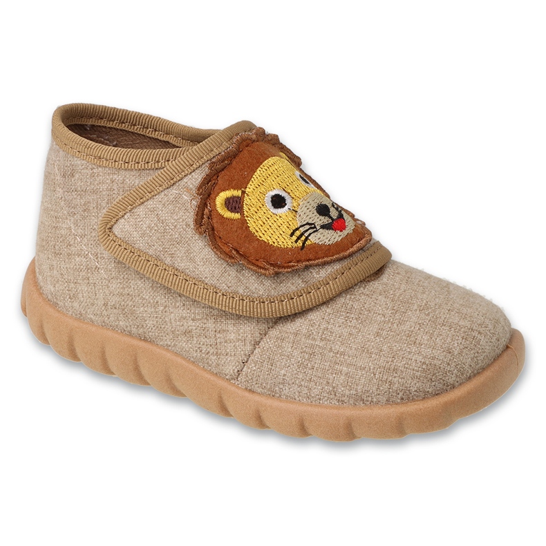 Befado children's slippers 454P039 flexible sole easy fastening beige