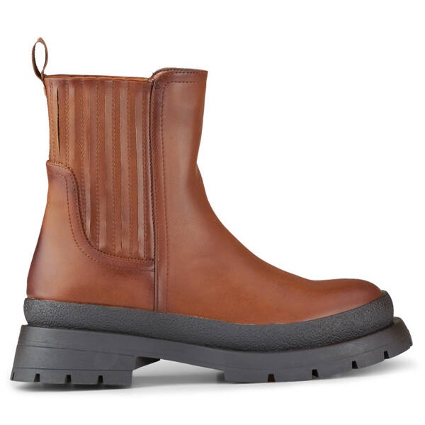 Women's Chelsea boots, insulated, brown, 1262C