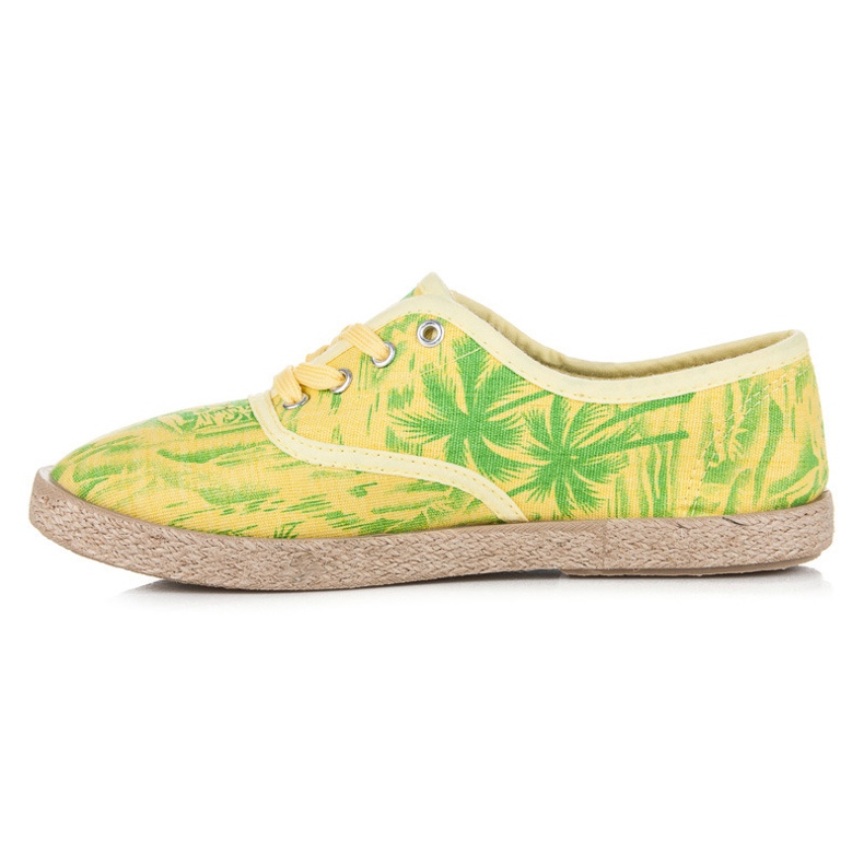 Vices Espadrilles on the binding yellow
