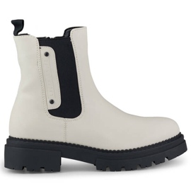 Women's ankle boots with a thick sole, light beige Laura La.Fi 250004BE-PU Women's ankle boots with a thick sole, light beige Laura La.Fi 250004BE-PU