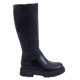 Women's boots with a thick sole Baker Black
