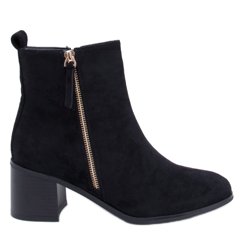 Aguirre Black suede high-heeled ankle boots Aguirre Black suede high-heeled ankle boots