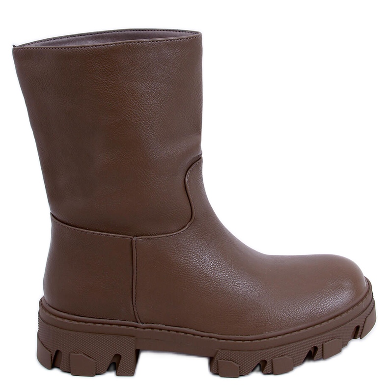 Bunton Brown straight-cut ankle boots