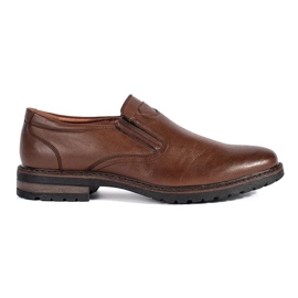 Men's brown slip-on shoes
