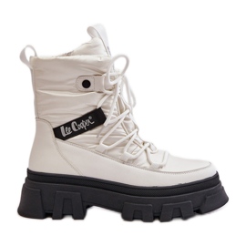 Women's Zipper Snow Boots Lee Cooper LCJ-24-47-3142 White