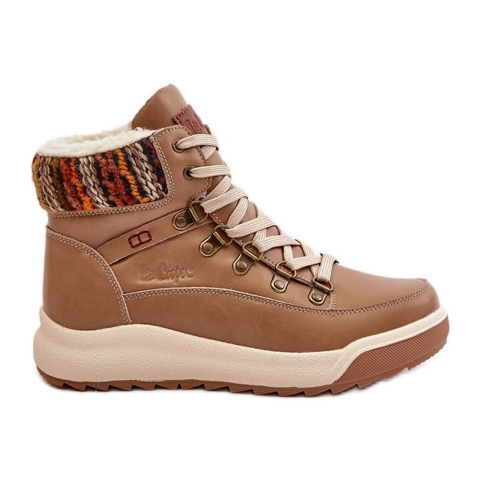 Leather Women's Warm Boots Lee Cooper LCJ-24-01-2985 Beige