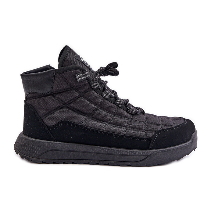 Insulated Men's Winter Lace-Up Boots Progress PROGJ-24-153 Black