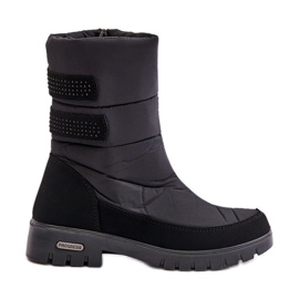 Women's Progress Zipper Snow Boots PROGJ-21-16 Black Women's Progress Zipper Snow Boots PROGJ-21-16 Black