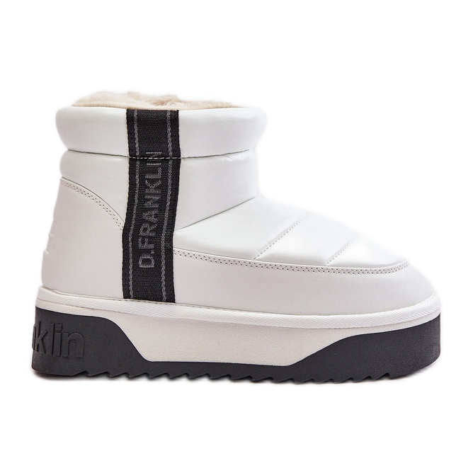 Low Snow Boots With a Thick Sole D.Franklin DFSH371011 White