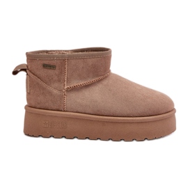 Low Platform Snow Boots Big Star OO274A100 Beige
