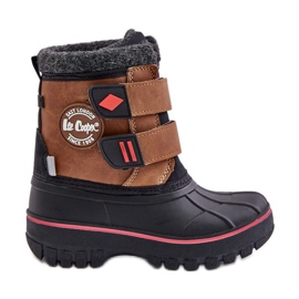 Children's Velcro Snow Boots Lee Cooper LCJ-24-44-2864K Camel brown