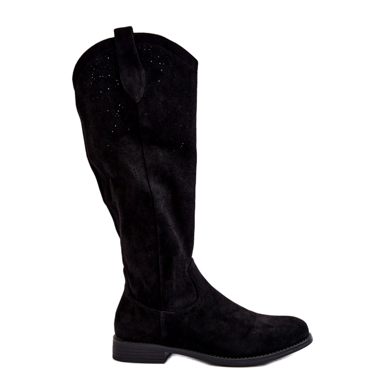 Women's Openwork Boots Black S.Barski HY66-132