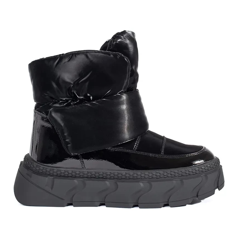Seastar Black insulated women's snow boots with a thick sole Seastar Black insulated women's snow boots with a thick sole