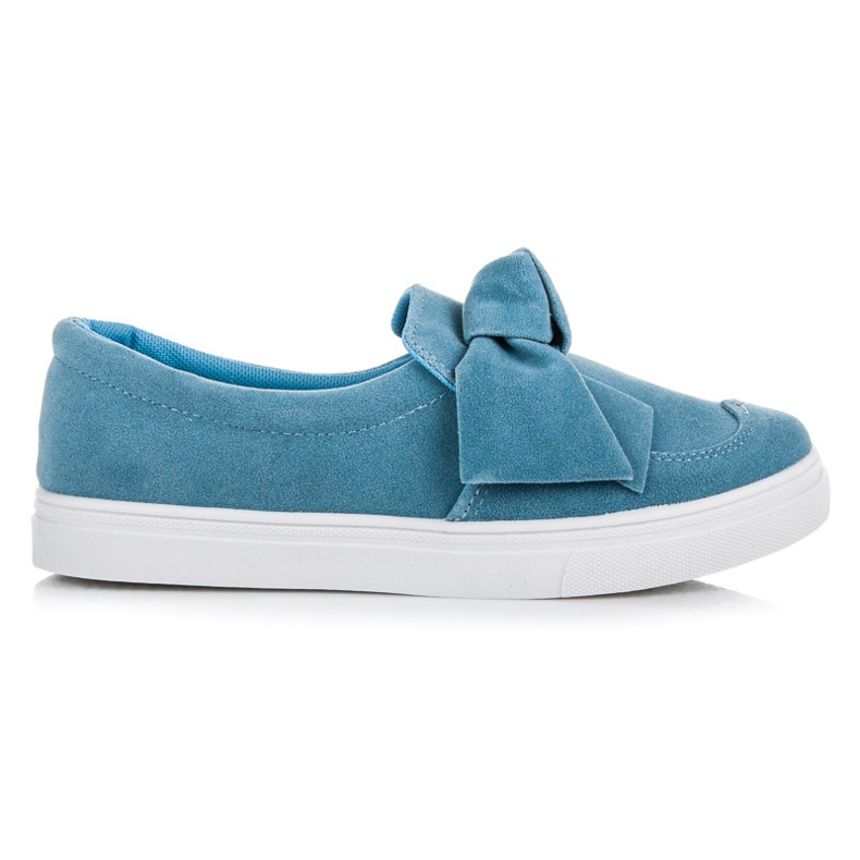 Kiss Angel Blue Sneakers With A Bow