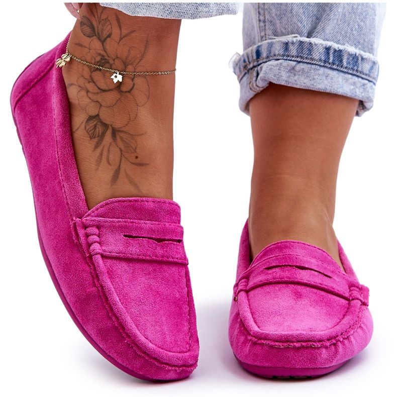 Confly Women's Eco-Suede Moccasins, Pink Confly Women's Eco-Suede Moccasins, Pink