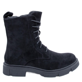 Zoe Black lace-up workers