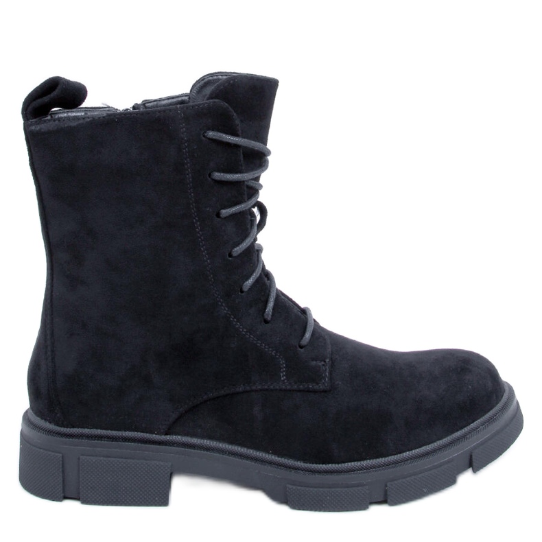 Zoe Black lace-up workers