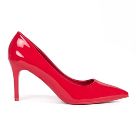 Seastar Lacquered classic red women's high heels