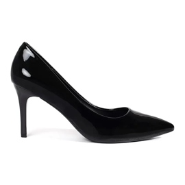Seastar Lacquered classic black women's high heels