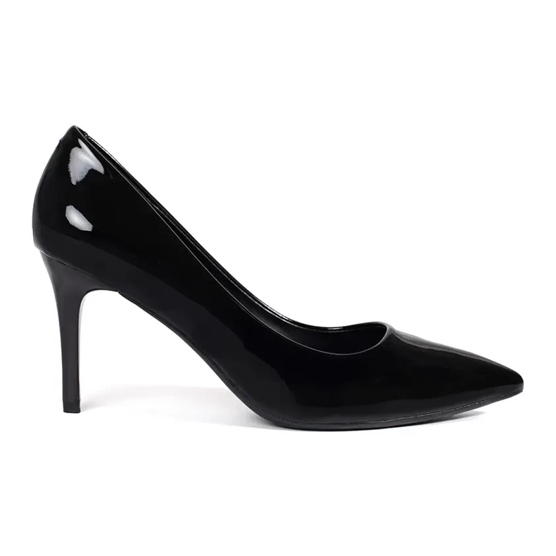 Seastar Lacquered classic black women's high heels