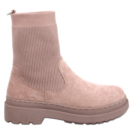Joyner Khaki Chelsea boots with a flexible upper beige Joyner Khaki Chelsea boots with a flexible upper beige
