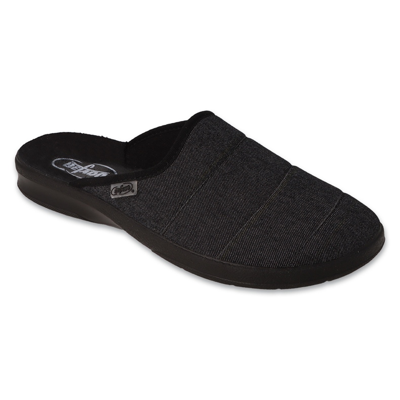 Befado men's slippers, smooth bottom, 548M043, gray grey