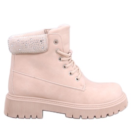 Leode Beige women's insulated boots