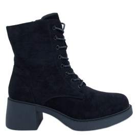 Mayfield Black lace-up ankle boots