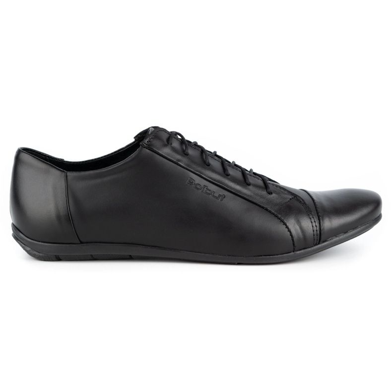 Polbut Elegant men's shoes for jeans C23 black