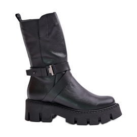 Women's Insulated Natural Leather Boots Laura Messi 2859 Black Women's Insulated Natural Leather Boots Laura Messi 2859 Black