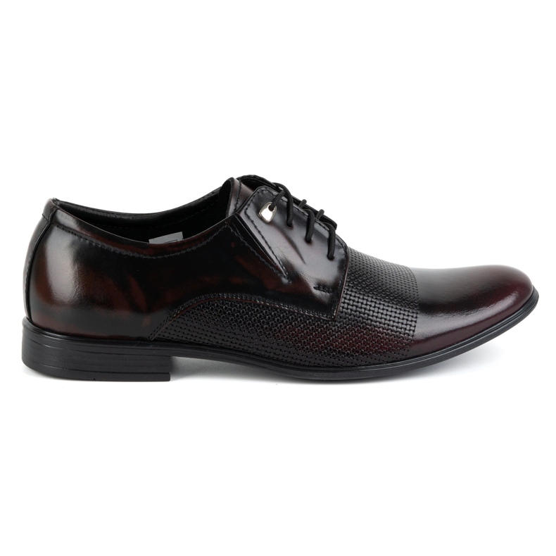 Olivier Men's elegant leather shoes 302T3 cherry red Olivier Men's elegant leather shoes 302T3 cherry red