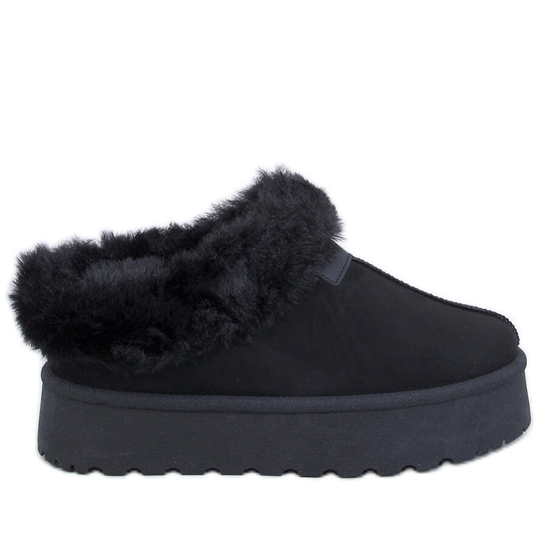 Yogi Black Fur Short Snow Boots Yogi Black Fur Short Snow Boots