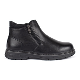 Black winter men's insulated boots Black winter men's insulated boots