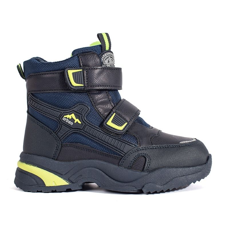Navy blue insulated boys' boots