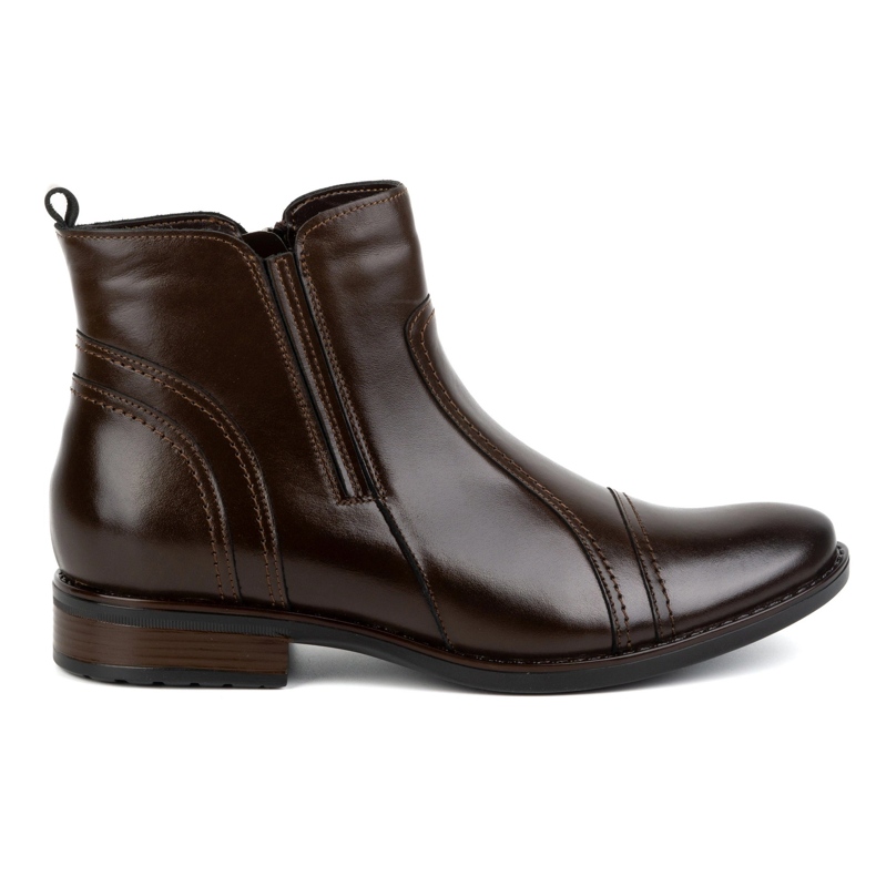 Olivier Men's leather winter Chelsea boots 1001 brown Olivier Men's leather winter Chelsea boots 1001 brown