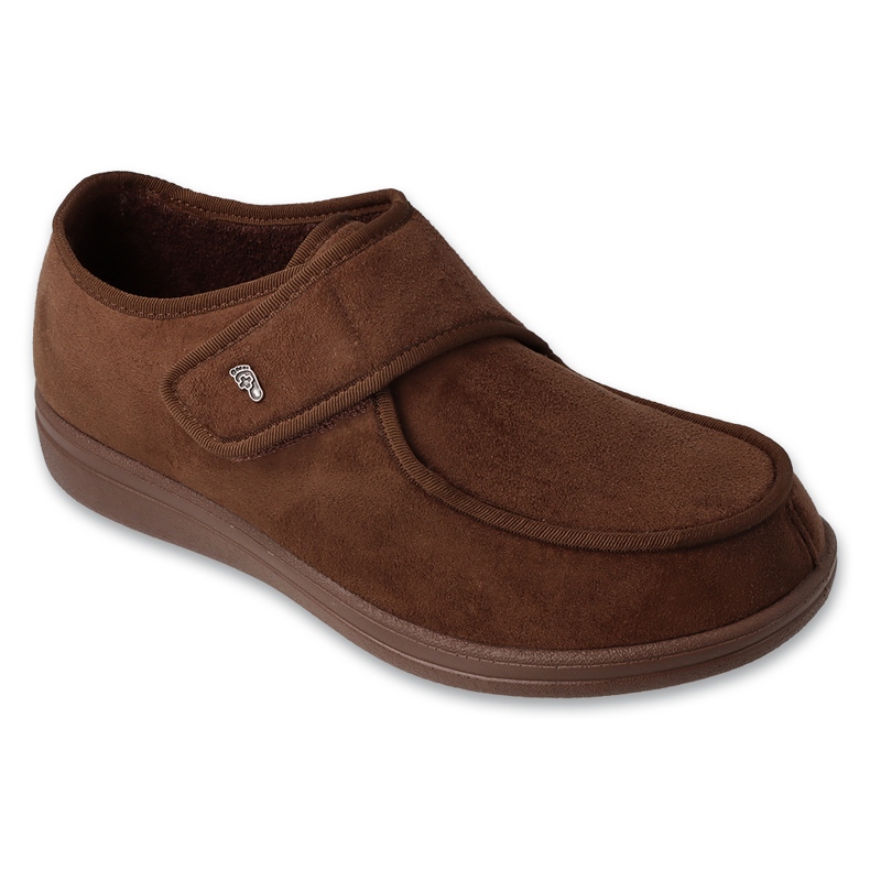 Dr.ORTO Befado men's moccasins with velcro, brown 076M004