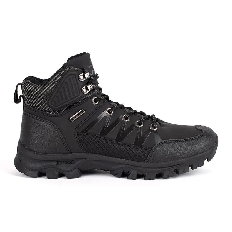 Vico Black men's trekking shoes with laces