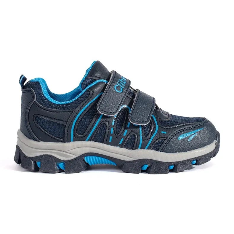 Navy blue boys' sports shoes with Velcro Navy blue boys' sports shoes with Velcro