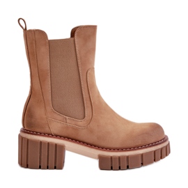 Camel Linneviae Insulated Chelsea Boots With Zipper brown Camel Linneviae Insulated Chelsea Boots With Zipper brown